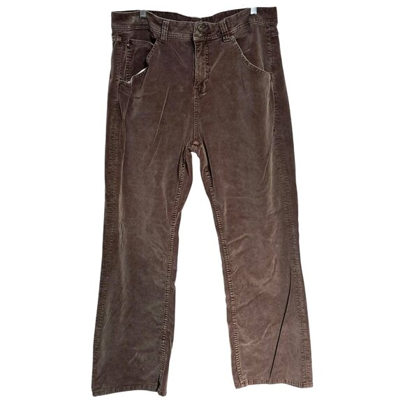Y2K Zana Di Jeans Bootcut Brown Corduroy Womens Pants Size 22 - Picture 1 of 11